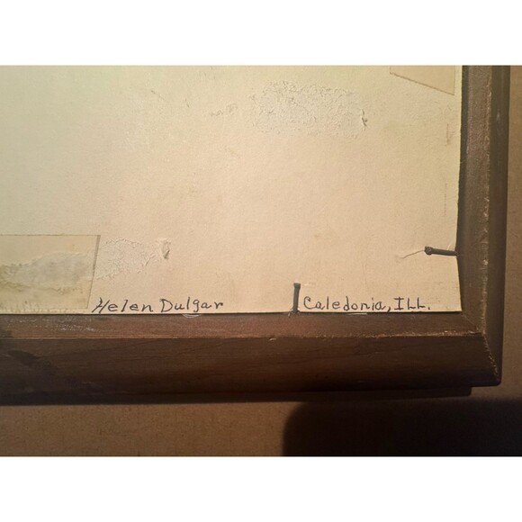 VTG Geese Framed Picture Custom Made House N Home Fabric Waterfowl Birds - Picture 10 of 10